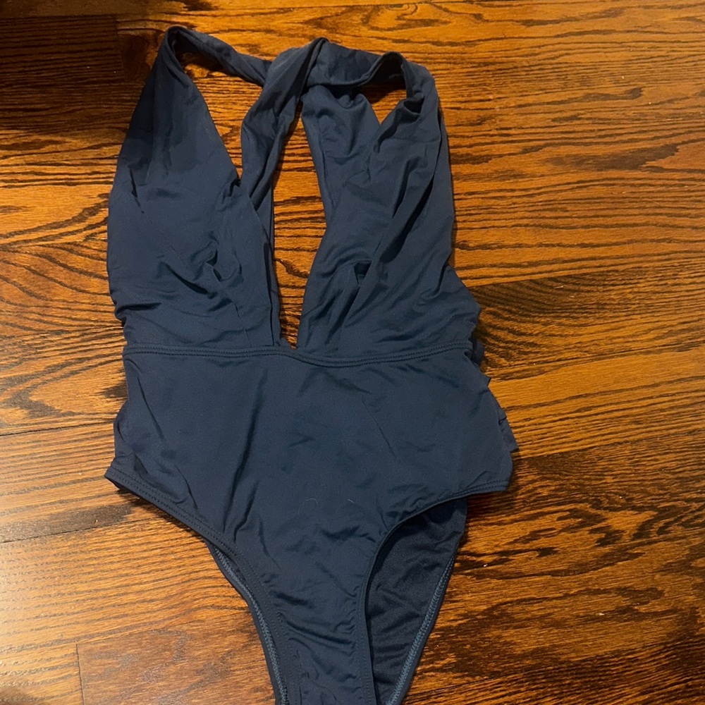 Chic Navy Women's One-Piece Swimsuit
